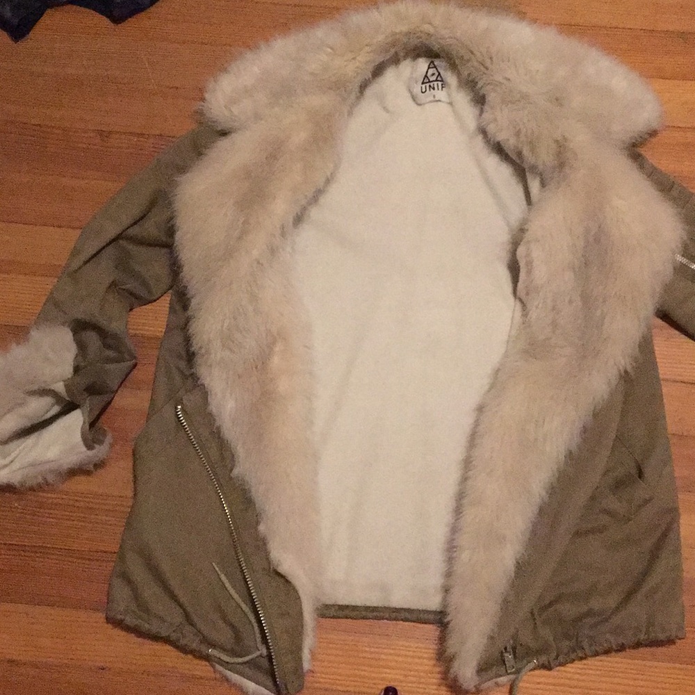 Unif - Army Sherpa Jacket - Size: Small - image 4